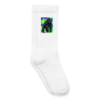 Gorilla - Kinder Tennissocken - Weiß - Rechts