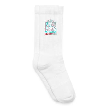 Mes données - Chaussettes de tennis bio enfant - blanc - Droite