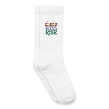 Dawn Mountain and Foliage - Kids Tennis Socks - white - Right