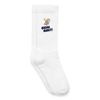 Sonnenbär am Strand mit Eis - Kinder Tennissocken - Weiß - Rechts