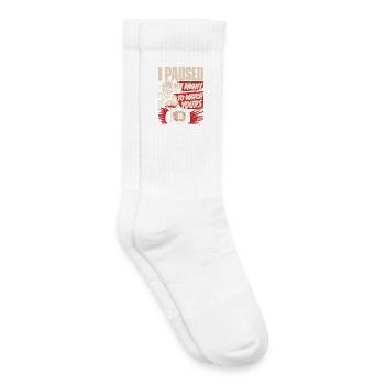 Conception des traits de personnalité dans l’horreur - Chaussettes de tennis bio enfant - blanc - Droite