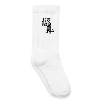 Otter Gehirn Hey You Dropped This Sarkasmus Lustig - Kinder Tennissocken - Weiß - Rechts