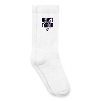 Turbo Booster Blanc - Chaussettes de tennis bio enfant - blanc - Droite