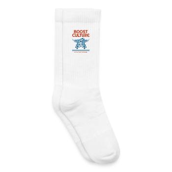 Turbo Boost Culture - Chaussettes de tennis bio enfant - blanc - Droite