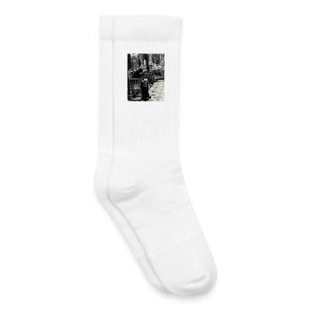 Le silence de la prière à l’intérieur de l’église - Chaussettes de tennis bio enfant - blanc - Droite