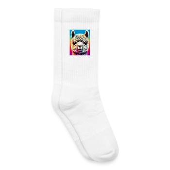 Alpaka - Kinder Tennissocken - Weiß - Rechts