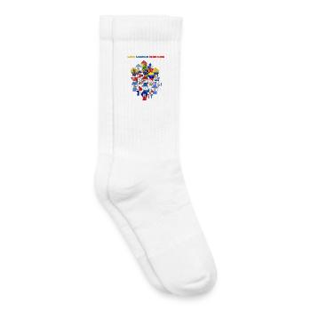 Lateinamerikanische Widerstands-Mosaikfaust - Kinder Tennissocken - Weiß - Rechts