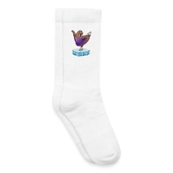Walross als Eiskunstläuferin auf Eisscholle Kür - Kids Tennis Socks - white - Right