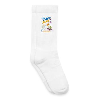 The last slice of pizza in space - Kids Tennis Socks - white - Right