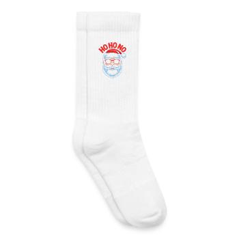 Ho Ho No Design - Kids Tennis Socks - white - Right