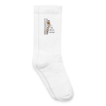 OH,HELLO THERE Giraffe - Kids Tennis Socks - white - Right
