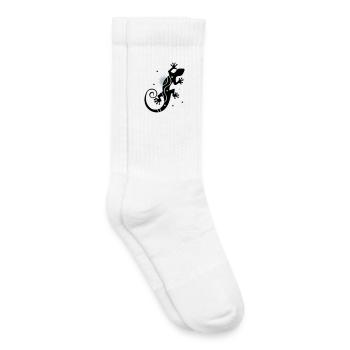 Stilisierter Gecko im klaren Vektorstil - Kinder Tennissocken - Weiß - Rechts