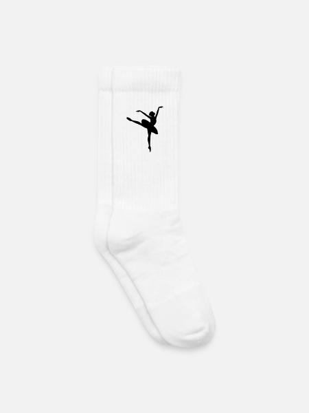 Ballet Dancer - Kids Tennis Socks - white