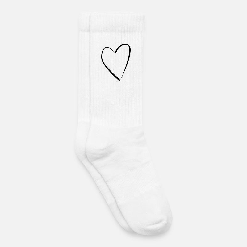 Heart - Kinder Tennissocken - Weiß