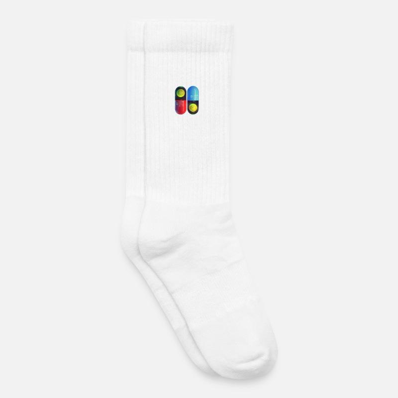 matrix nirvana - Chaussettes de tennis bio enfant - blanc