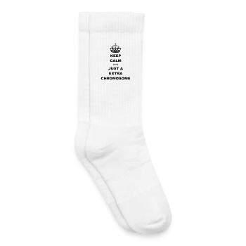 Keep Calm es ist nur ein zusätzliches Chromosom. - Kinder Tennissocken - Weiß - Rechts