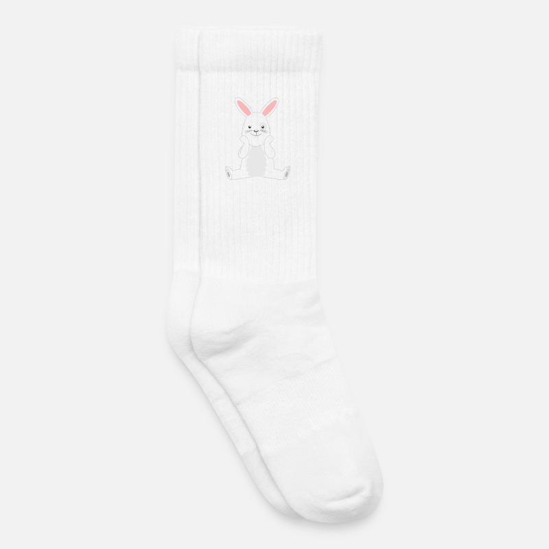 Rabbit Rabbit - Kids Tennis Socks - white