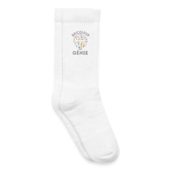 Bricoleur de génie - Chaussettes de tennis bio enfant - blanc - Droite