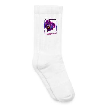 Love matters Blume Valentinstag Romantiker Spruch - Kinder Tennissocken - Weiß - Rechts