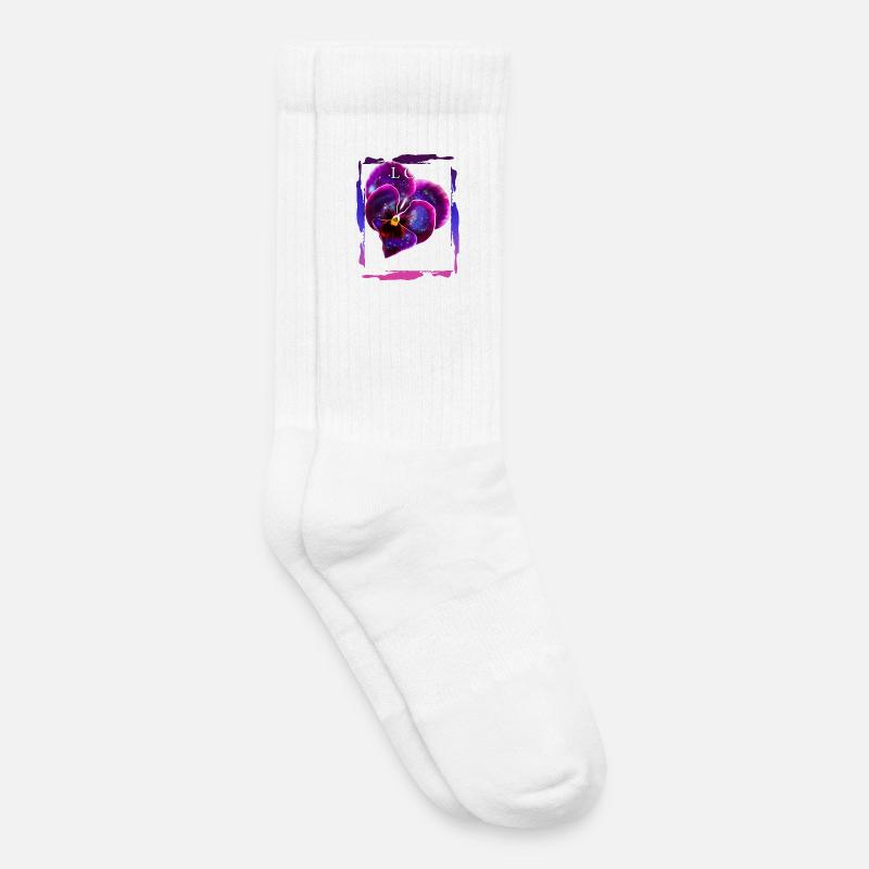 Love matters Blume Valentinstag Romantiker Spruch - Kinder Tennissocken - Weiß