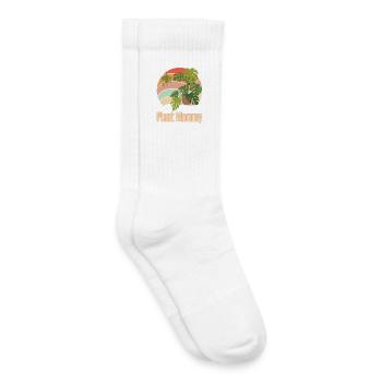 Plant Mommy Paradise Pflanzenmama Geschenk - Kinder Tennissocken - Weiß - Rechts