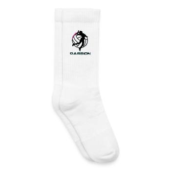 Volley-ball - Chaussettes de tennis bio enfant - blanc - Droite