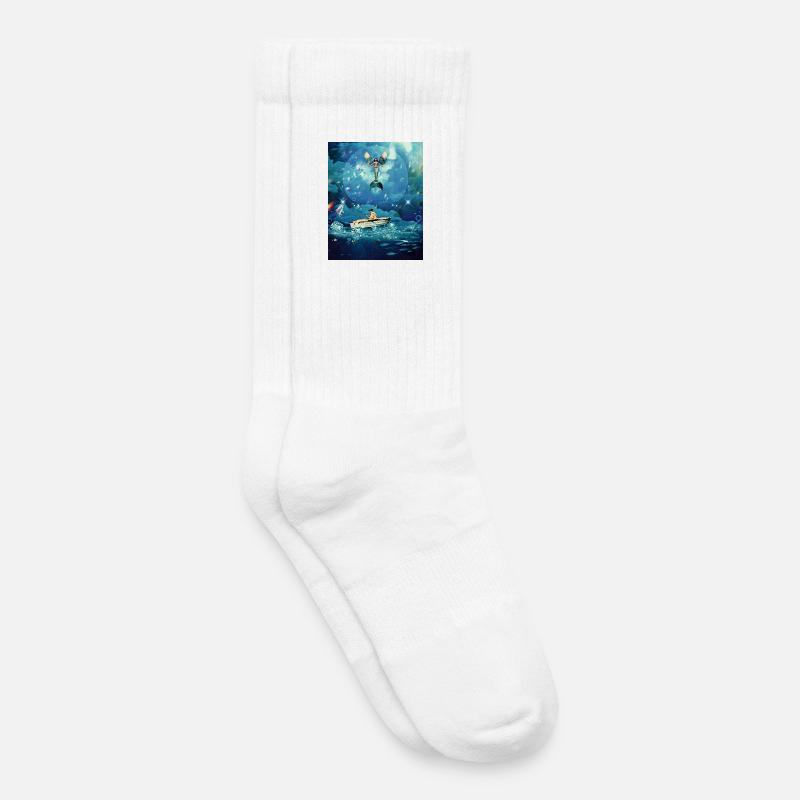 Magic Ocean - Kids Tennis Socks - white