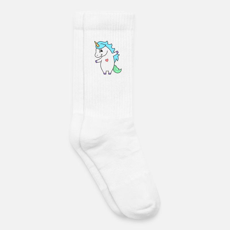 Einhorn Einhörner - Kinder Tennissocken - Weiß