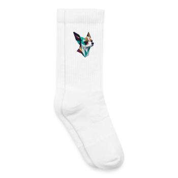 Chihuahua - Chaussettes de tennis bio enfant - blanc - Droite
