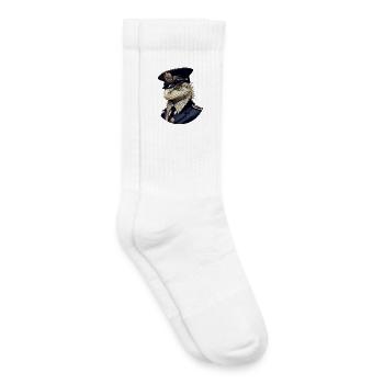 Police Lizards - Kids Tennis Socks - white - Right