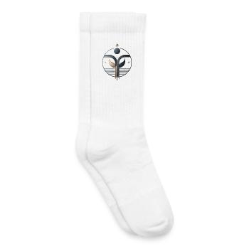 Symbole de croissance organique - Chaussettes de tennis bio enfant - blanc - Droite