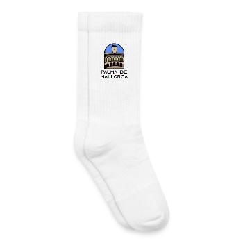 Palma de Majorque - Château de Bellver - Chaussettes de tennis bio enfant - blanc - Droite