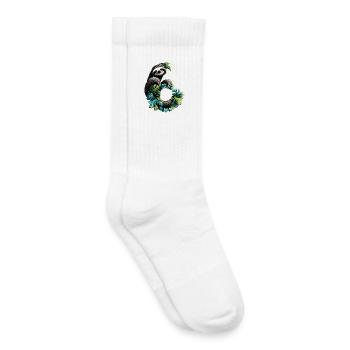 6 ans paresseux 6e cadeau d’anniversaire - Chaussettes de tennis bio enfant - blanc - Droite