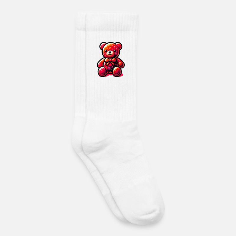 Bär - Kinder Tennissocken - Weiß