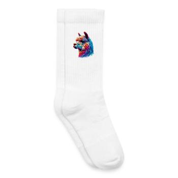 Alpaga - Chaussettes de tennis bio enfant - blanc - Droite