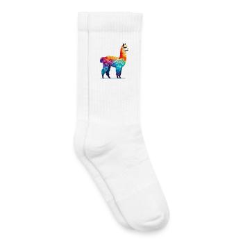 Alpaga - Chaussettes de tennis bio enfant - blanc - Droite