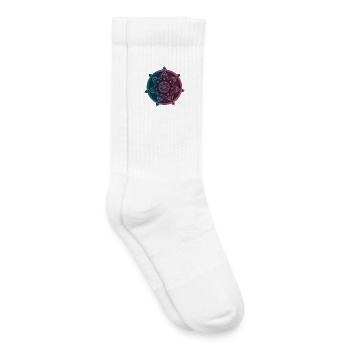 Boussole symbolique du mandala – Ornament Illustrati - Chaussettes de tennis bio enfant - blanc - Droite