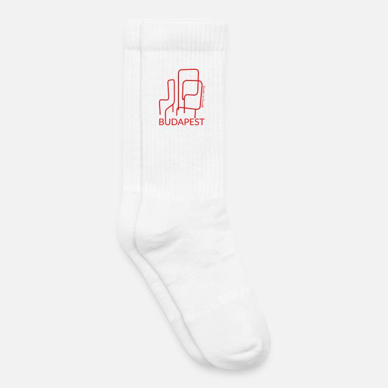 Budapest Klettergerüst - Kinder Tennissocken - Weiß