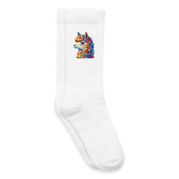 Alpaga - Chaussettes de tennis bio enfant - blanc - Droite