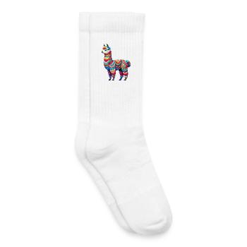 Alpaga - Chaussettes de tennis bio enfant - blanc - Droite