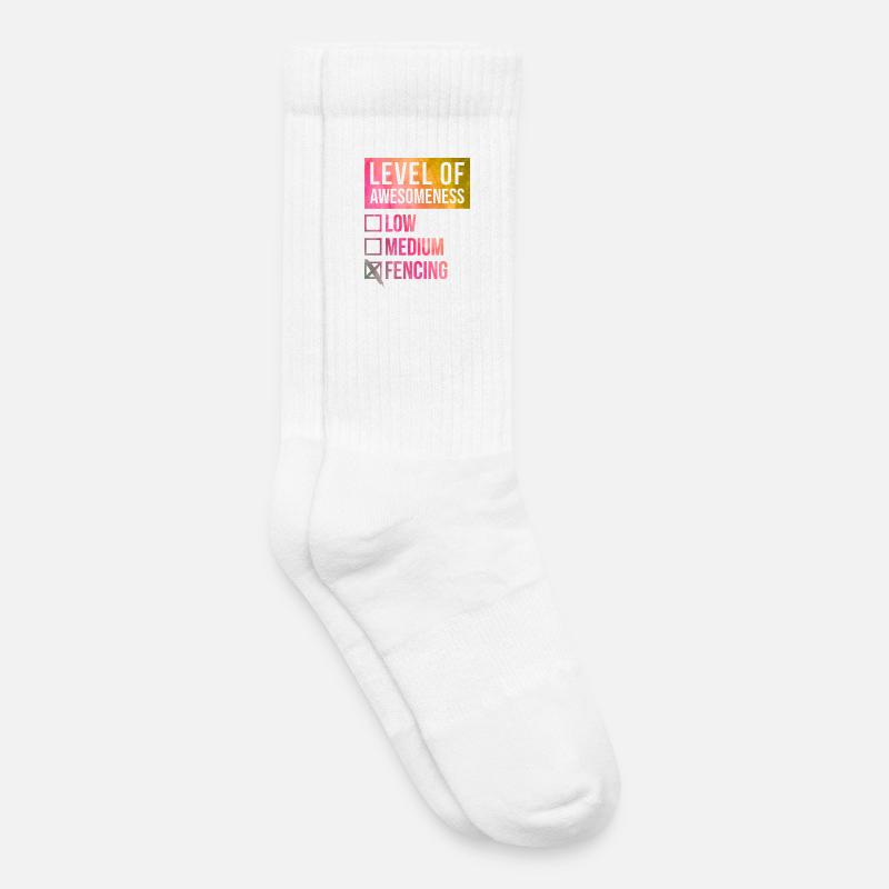 Fechten - Kinder Tennissocken - Weiß