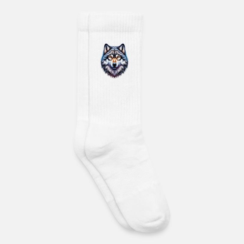 Wolf - Kinder Tennissocken - Weiß