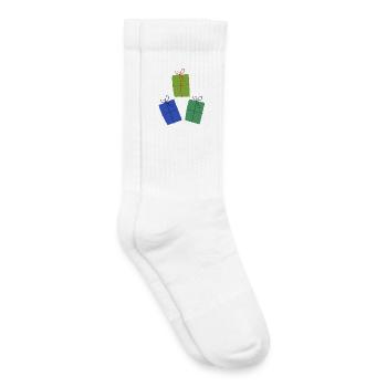 Des cadeaux colorés pour vous - Chaussettes de tennis bio enfant - blanc - Droite