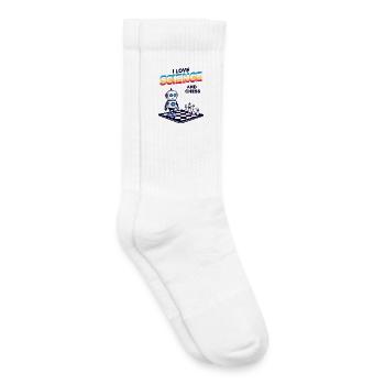 Wissenschaft und Schachspiel - Kinder Tennissocken - Weiß - Rechts