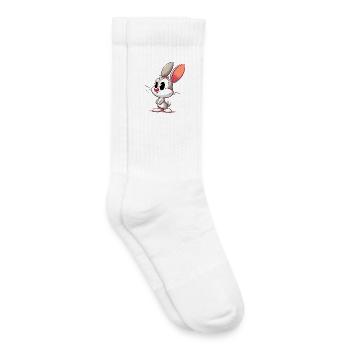 Lapin - Chaussettes de tennis bio enfant - blanc - Droite
