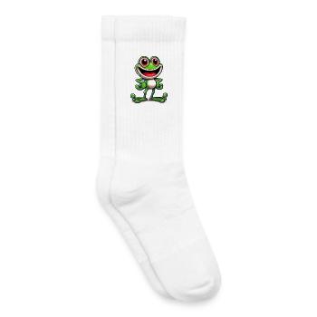 Frog - Kids Tennis Socks - white - Right