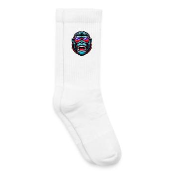 Gorillas with sunglasses - Kids Tennis Socks - white - Right