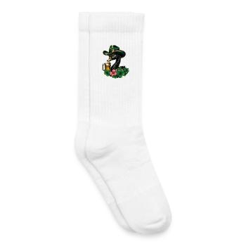 Une touche d’Irlande - Chaussettes de tennis bio enfant - blanc - Droite
