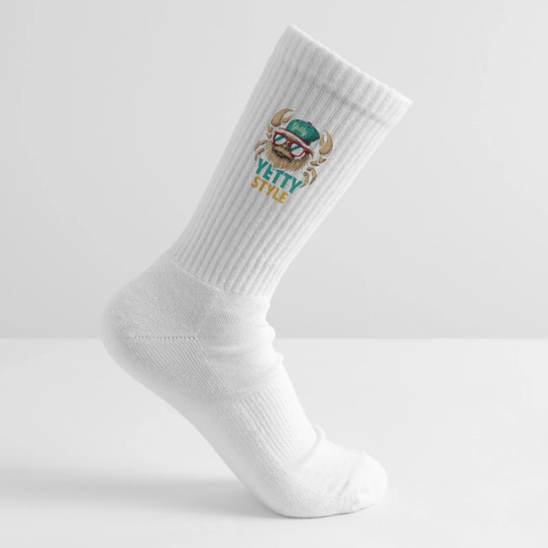 Graphisme Yeti Style Yetty Chaussettes de tennis bio enfant