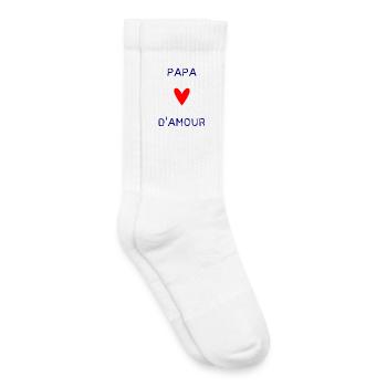HAPPY FATHER'S DAY. DAD. FATHER'S DAY. FATHER - Kids Tennis Socks - white - Right